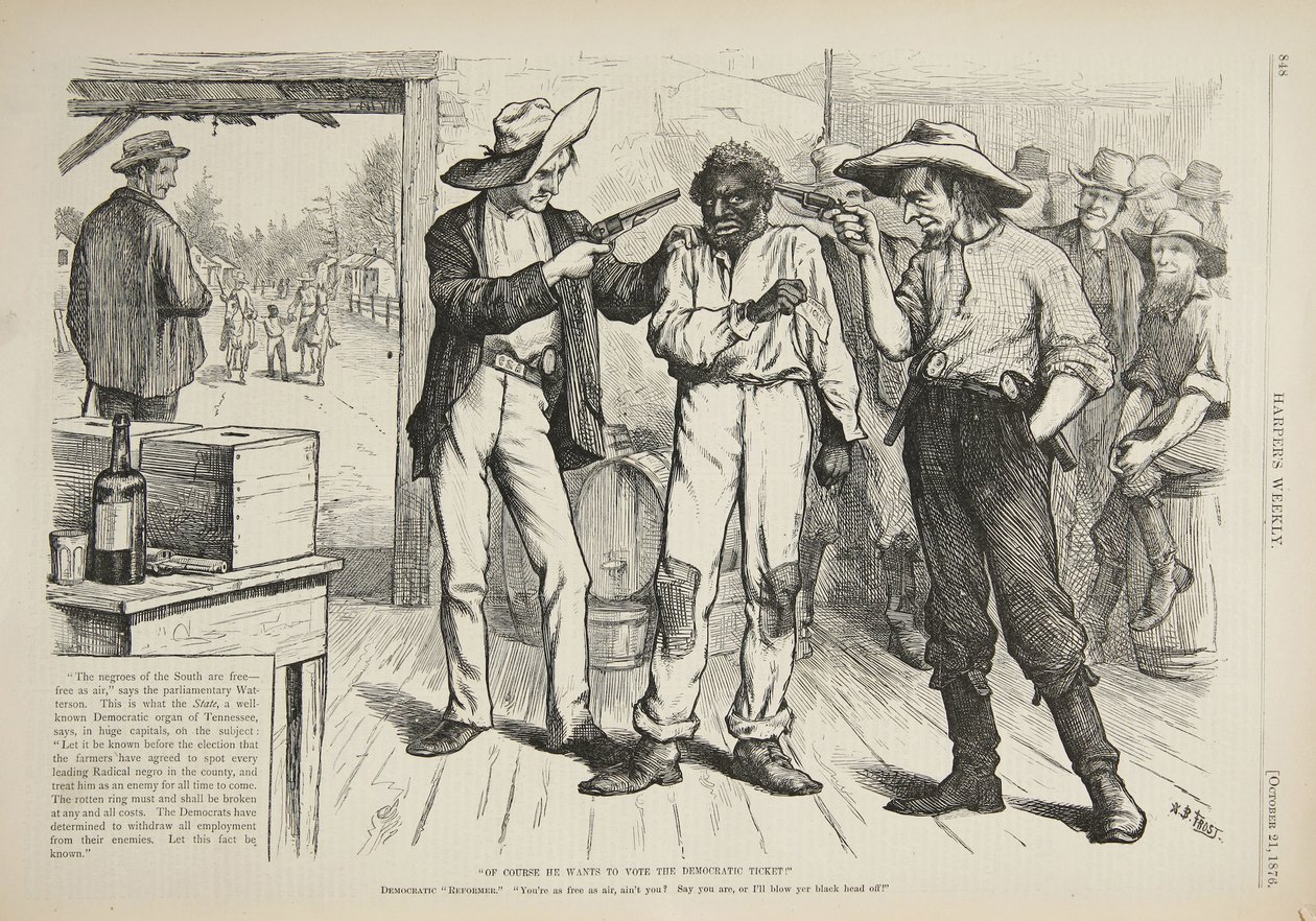بالطبع يريد التصويت على التذكرة الديمقراطية ، 1876 بواسطة آرثر بورديت فروست