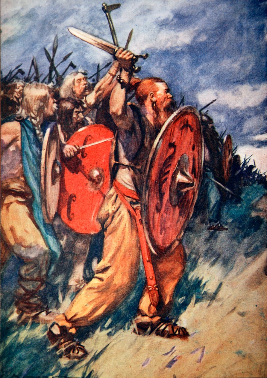 معركة غابة تويتوبورغ ، ألمانيا ، 9 م 1913 بواسطة آرثر سي مايكل