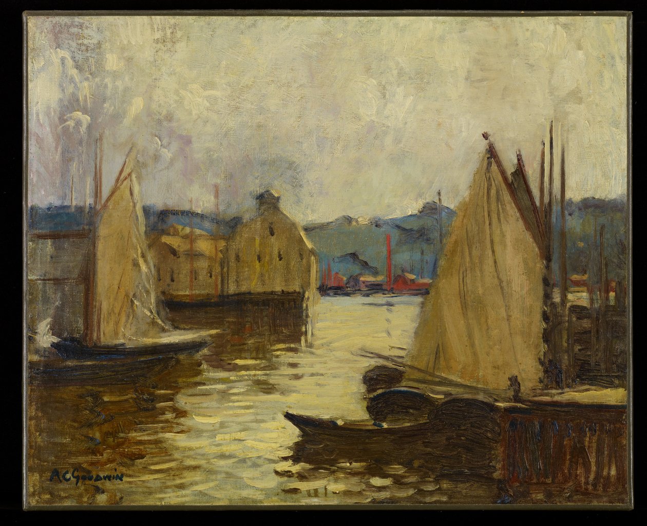 ميناء جلوسيستر ، c.1910 بواسطة آرثر كليفتون جودوين