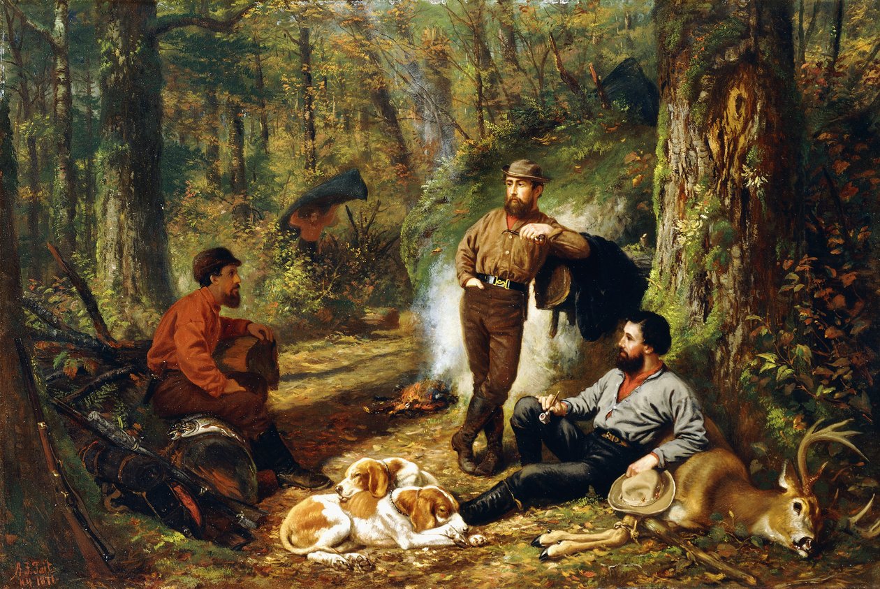 توقف على Portage ، 1871 بواسطة آرثر فيتزويليام تيت