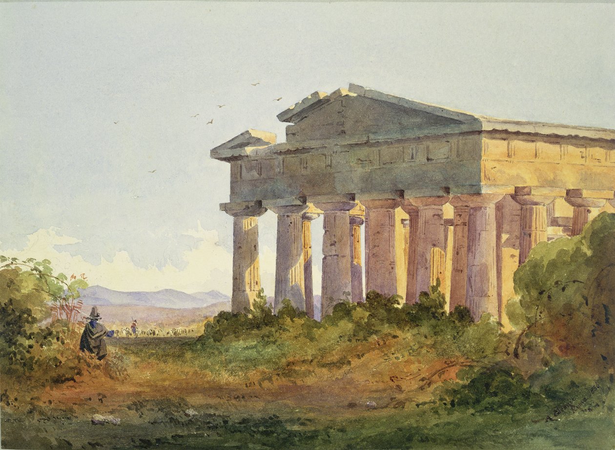المناظر الطبيعية في Paestum بواسطة آرثر جليني
