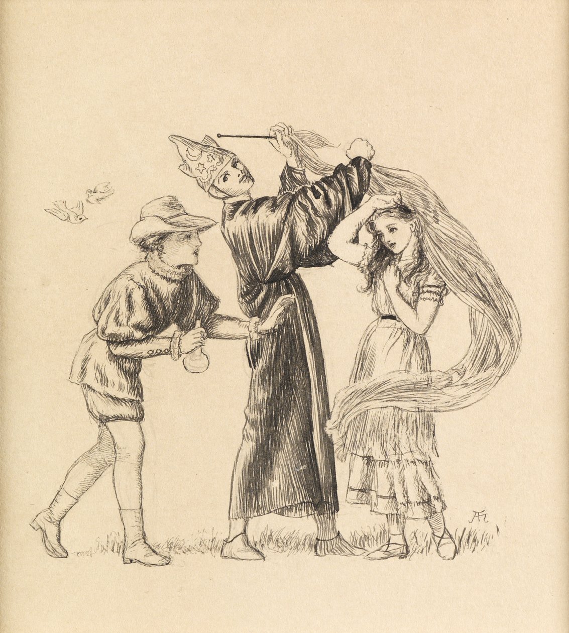 وسيم كما يفعل وسيم ، 1871 بواسطة آرثر هيوز