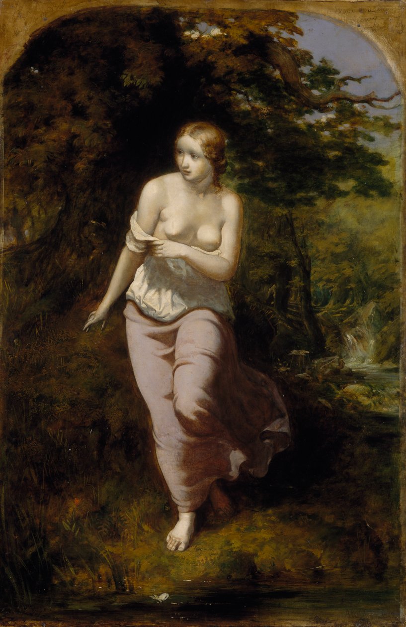 الاستحمام Musidora ، 1849 بواسطة آرثر هيوز