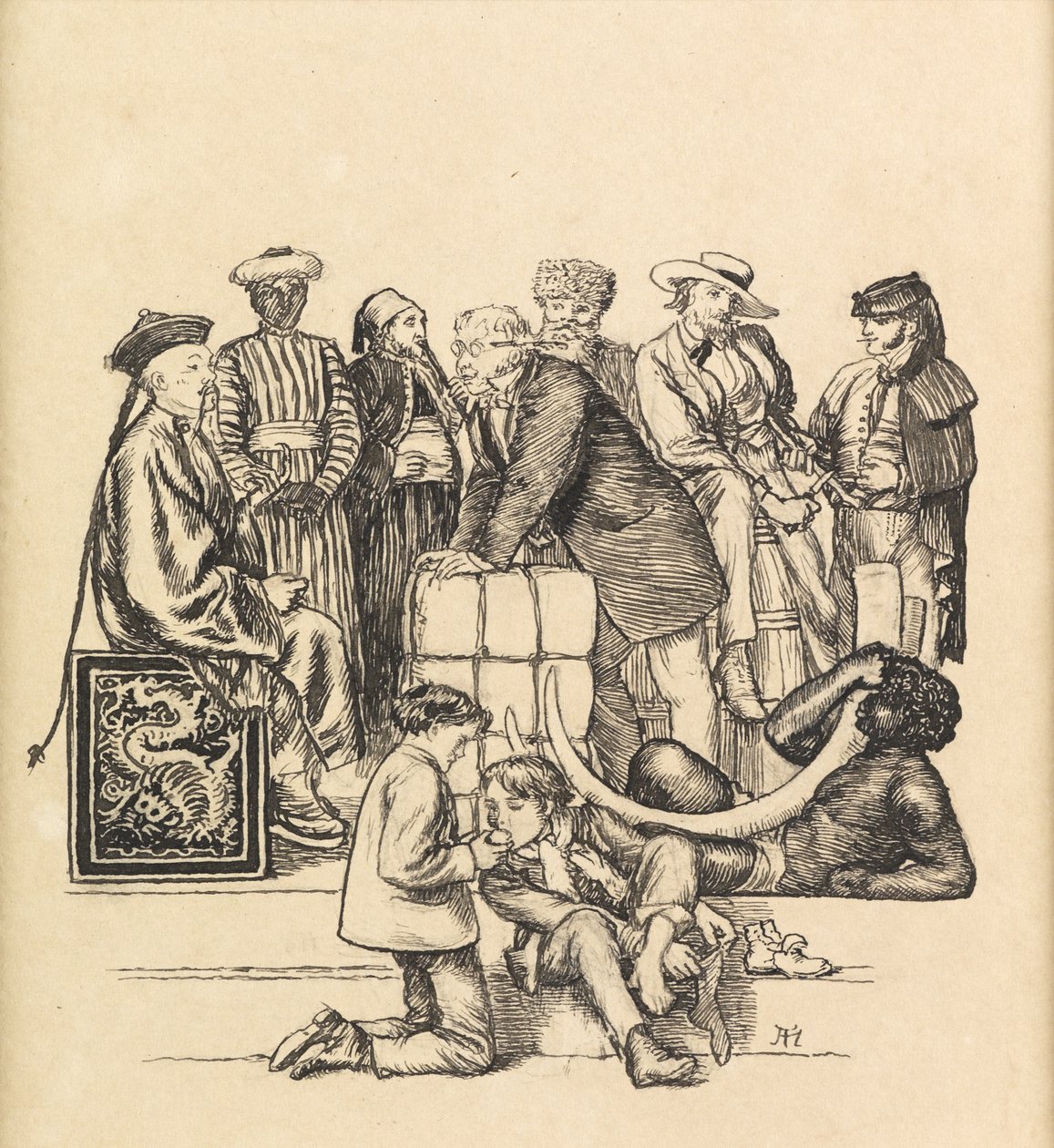 التجارة ، 1871 بواسطة آرثر هيوز