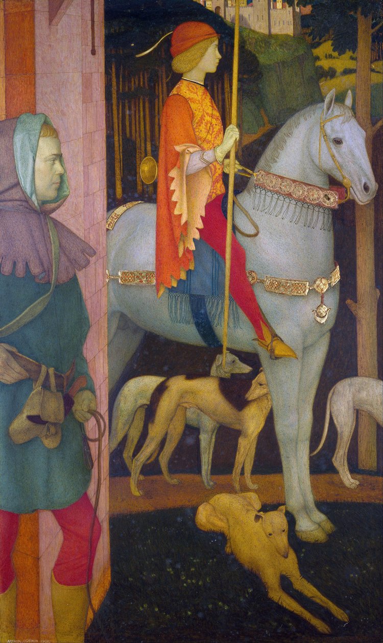 "" Kilhwych ، ابن الملك "" لوحة رسمها آرثر جوزيف جاسكين (1862-1928) 1901 متحف ومعرض الفنون في برمنغهام بواسطة آرثر جوزيف جاسكين