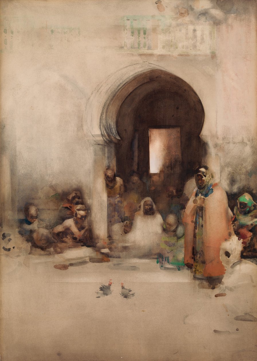 قتال الديك ، 1900. بواسطة آرثر ميلفيل