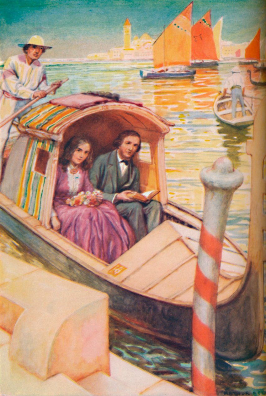 The Brownings in the Gondola City، c1925 بواسطة آرثر بيرسي ديكسون