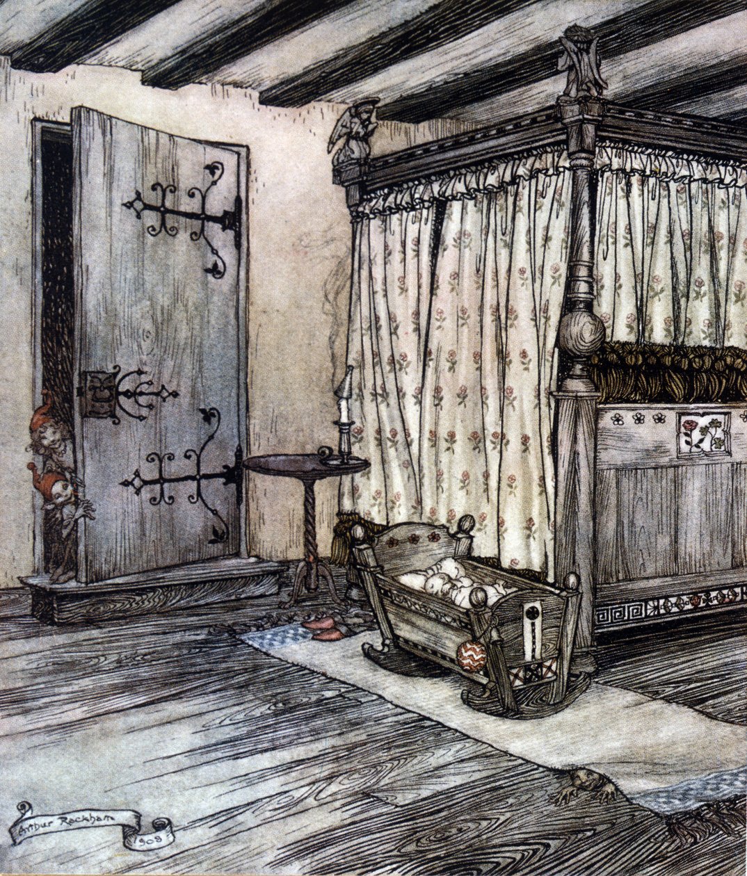 رسم إيضاحي لآرثر راكهام (1867-1939) لحلم ليلة صيفية بقلم ويليام شكسبير بواسطة آرثر راكهام