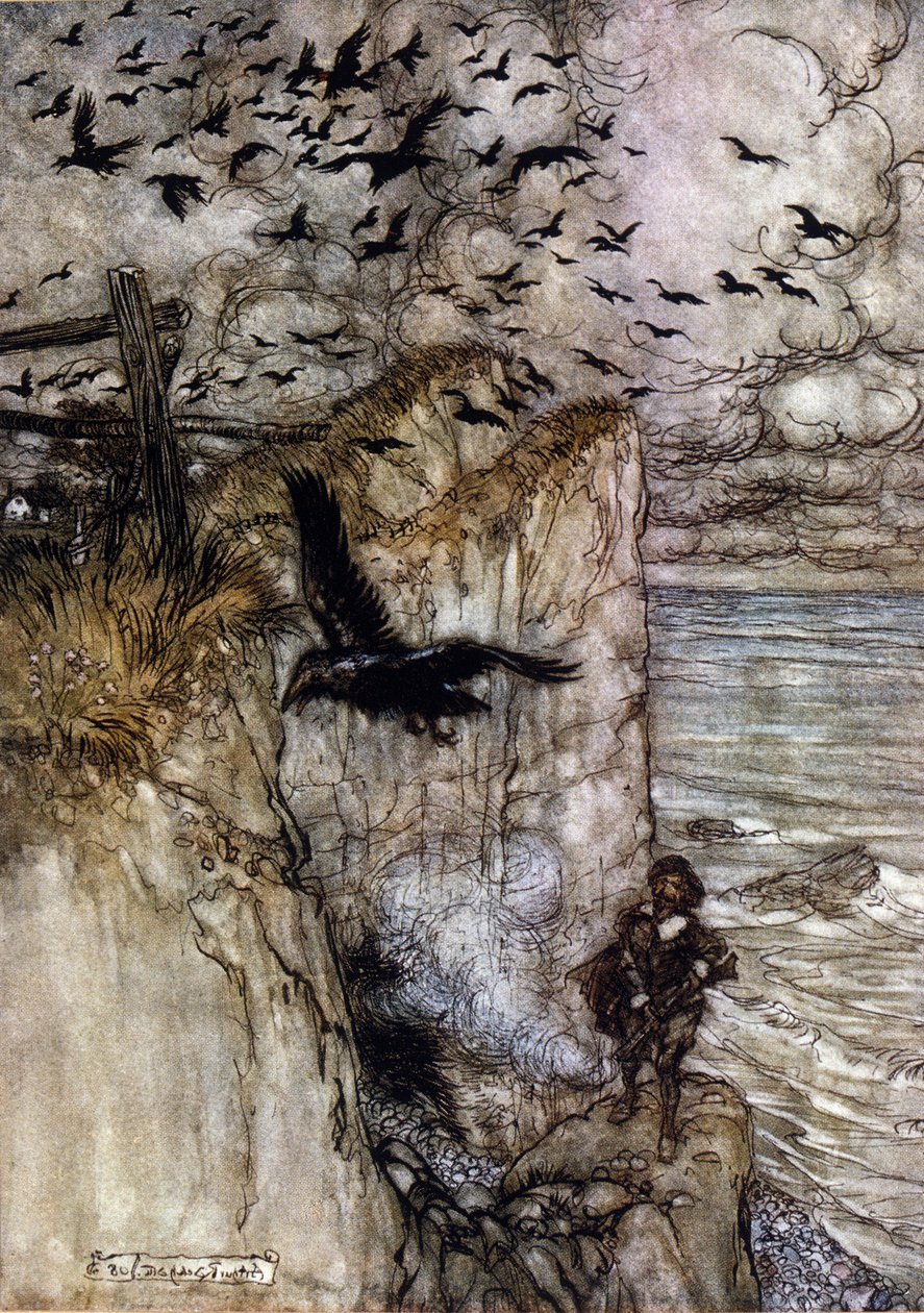 رسم إيضاحي لآرثر راكهام (1867-1939) لحلم ليلة صيفية بقلم ويليام شكسبير بواسطة آرثر راكهام