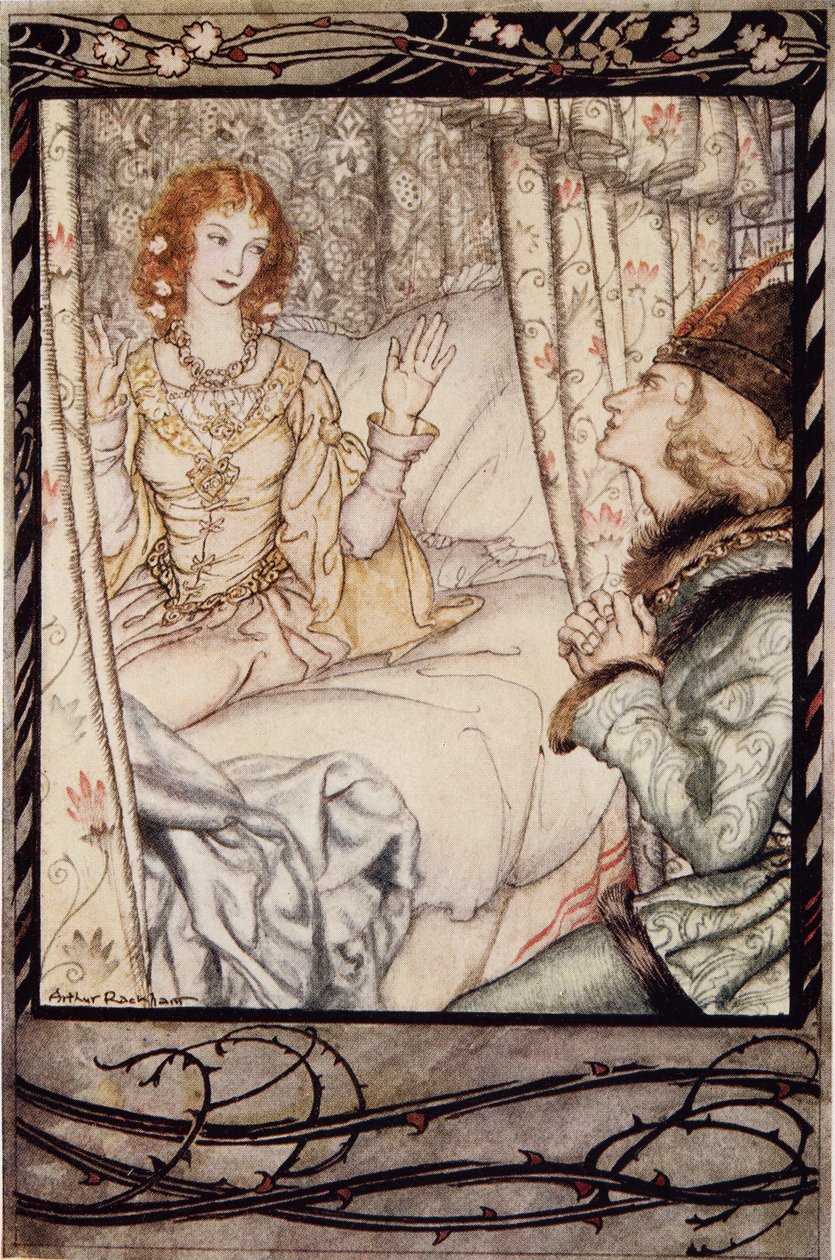 هل هذا أنت يا أميري؟ لقد انتظرتك طويلاً ، من The Arthur Rackham Fairy Book ، الحانة. 1933 بواسطة آرثر راكهام