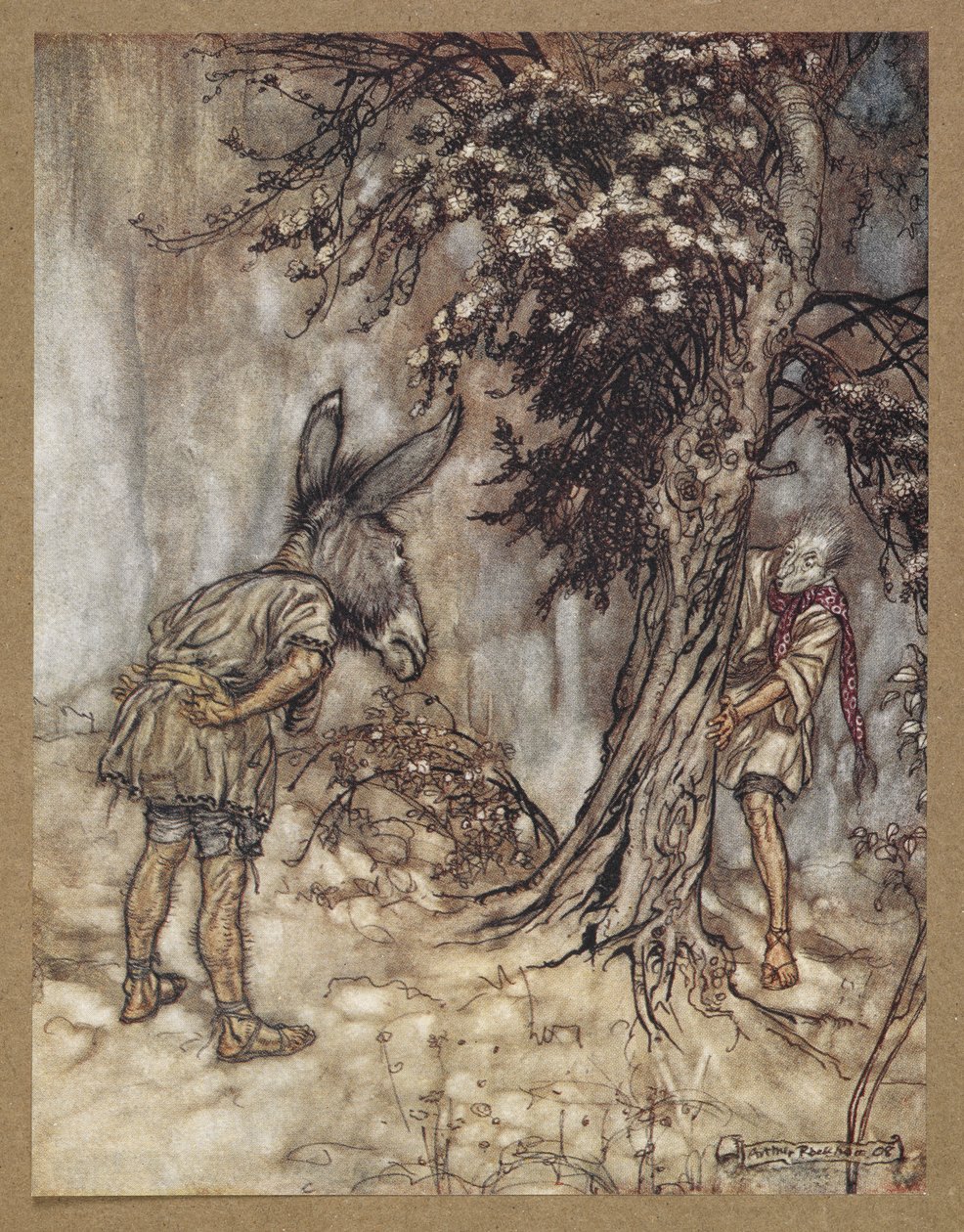 "يا لأسفل ، أنت تغيرت." مشهد من فيلم A Midsummer Night
