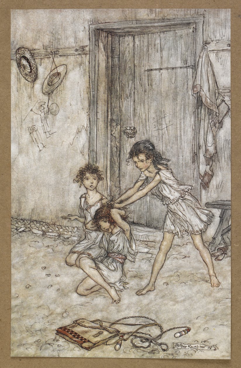 كانت امرأة مشاكسة عندما ذهبت إلى المدرسة. مشهد من فيلم A Midsummer Night