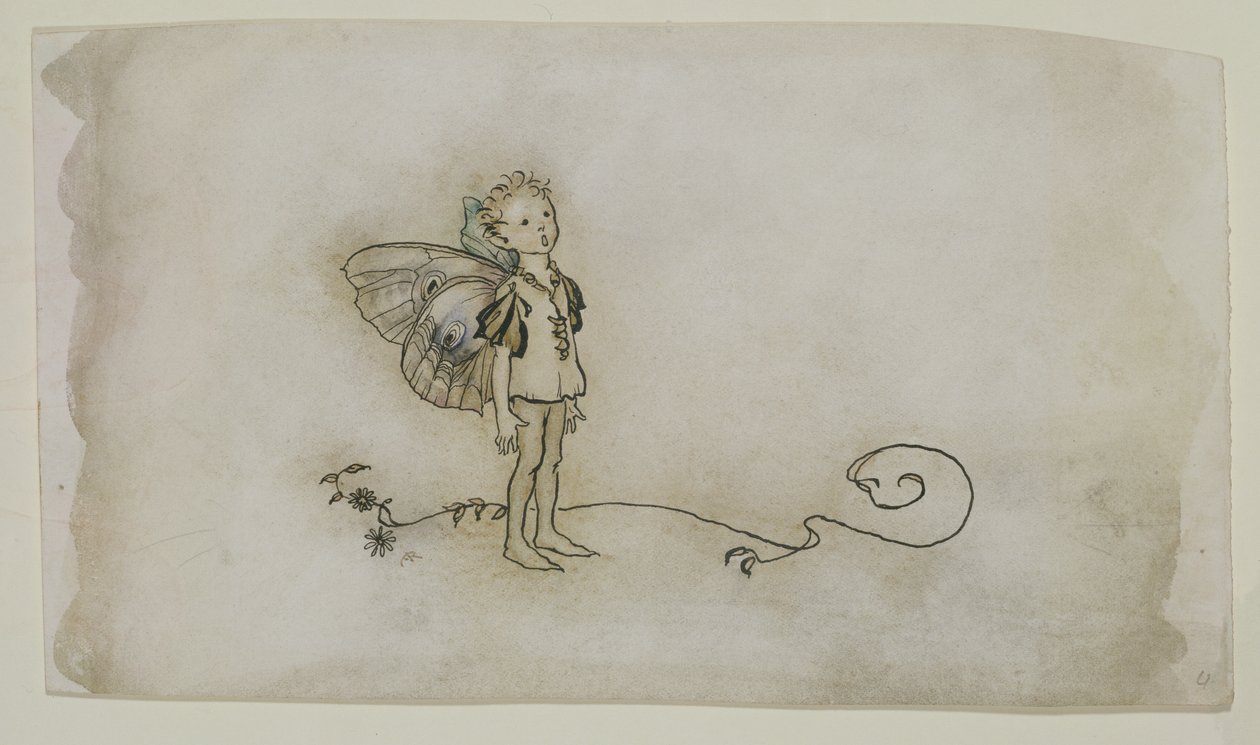 The Fairies Thing ، من A Midsummer Nights Dream ، تم نشره عام 1908 (قلم وحبر ومرحاض على ورق) بواسطة آرثر راكهام