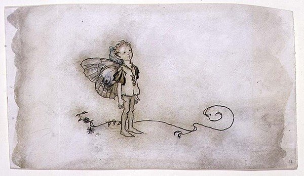 The Fairies Thing ، رسم توضيحي من "حلم ليلة منتصف الصيف" ، حانة. بواسطة Heineman بواسطة آرثر راكهام