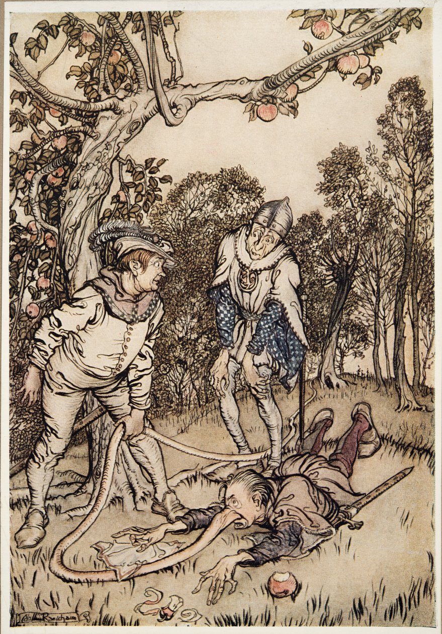 The Nose Tree ، من Little Brother & Little Sister وحكايات أخرى بواسطة Brothers Grimm ، pub.1917 بواسطة آرثر راكهام