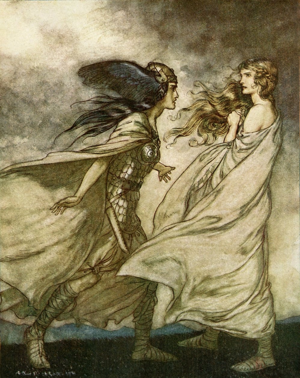 شفق الآلهة / Göttterdämmerung بواسطة آرثر راكهام
