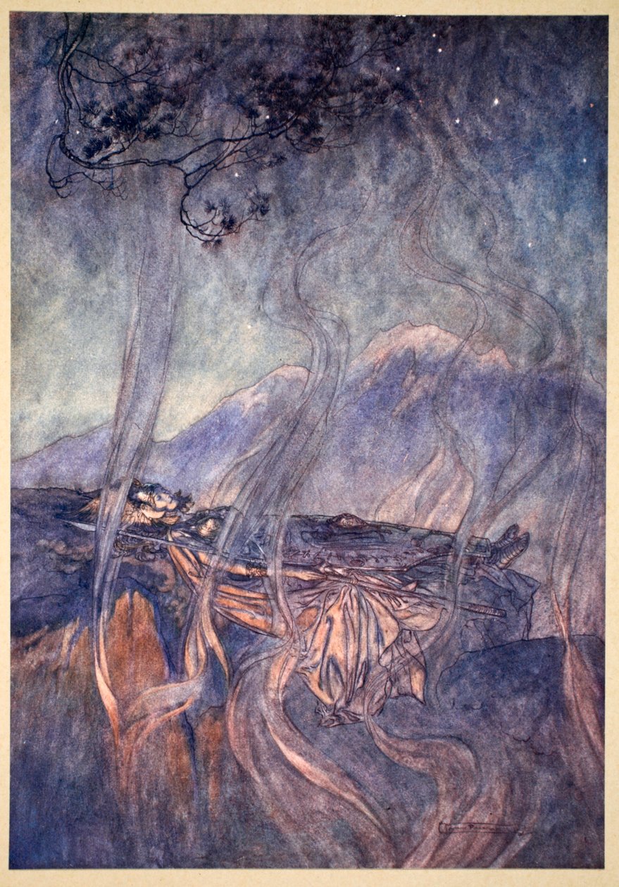 "نوم برونهيلد" ، 1910. بواسطة آرثر راكهام
