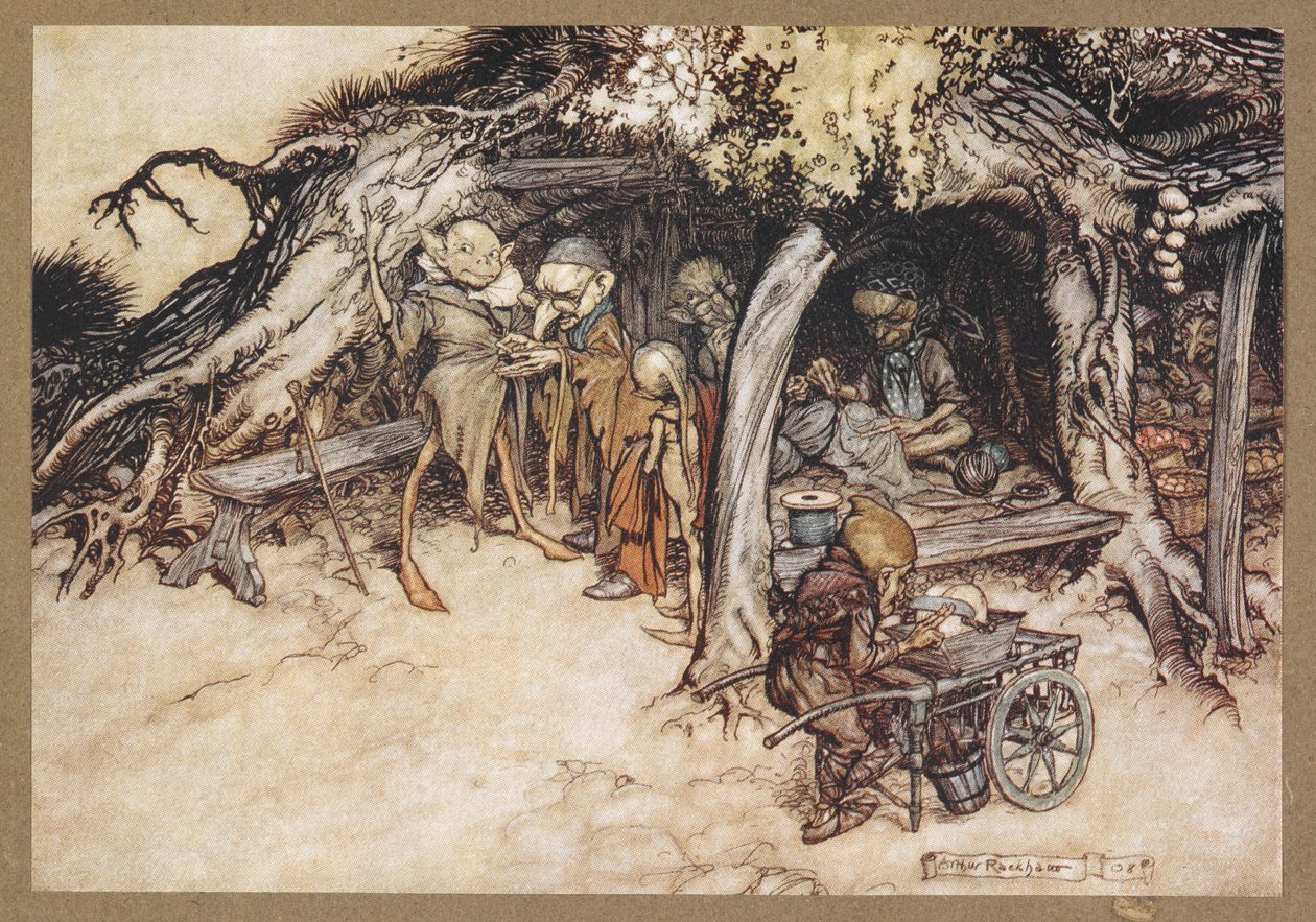 لجعل معاطف الجان الصغيرة الخاصة بي. مشهد من فيلم A Midsummer Night