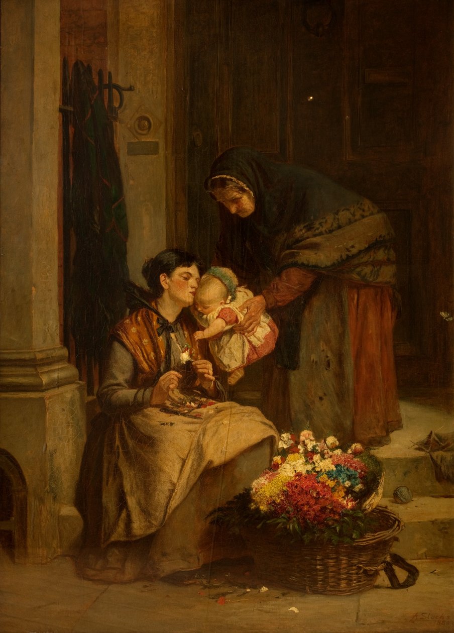 أحلى زهرة لها ، 1880 بواسطة آرثر ستوكز