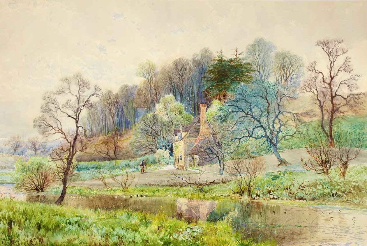 مزرعة غابة ، هورشام ، ساسكس ، c.1880-1900 بواسطة آرثر ويليت