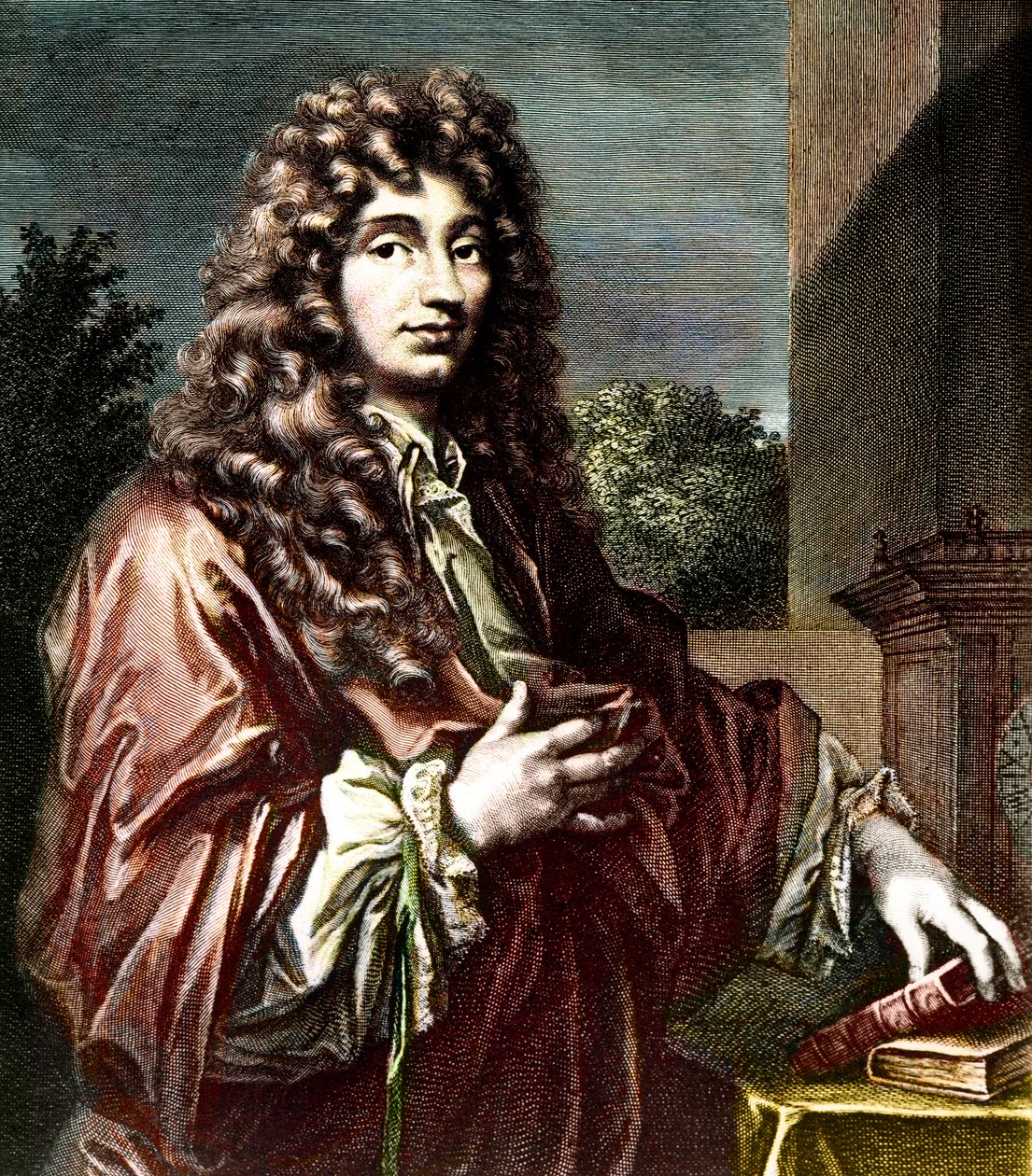 صورة شخصية لكريستيان هيجنز (1629-1695) - عالم رياضيات وفيزيائي وفلكي هولندي - نقش ملون - صورة شخصية لكريستيان هيجنز - عالم رياضيات وفيزيائي هولندي (1629-1695). بواسطة فنان غير معروف