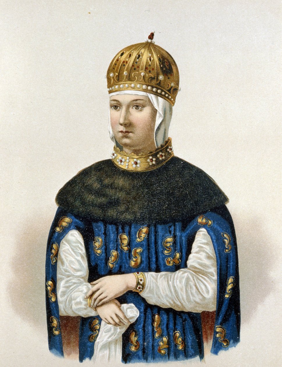 صورة لماريا إيلينيتشنا ميلوسلافسكايا (1625-1669) (ليثو) بواسطة فنان غير معروف