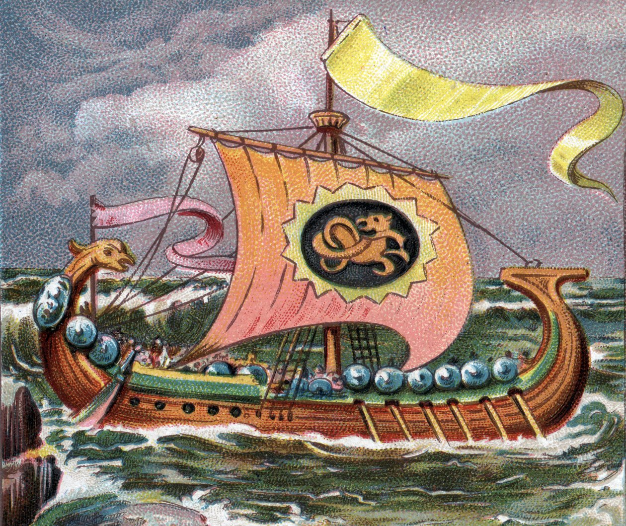 السفينة VIKING SHIP - دراكار بواسطة فنان غير معروف