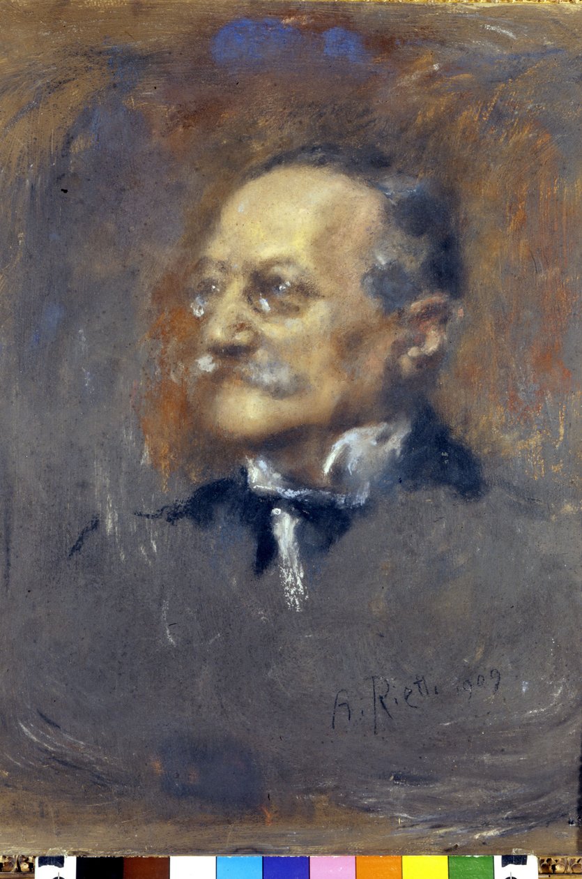 صورة لأريجو (أو إنريكو) بويتو (1842-1918) ، مؤلف وكاتب إيطالي. (باستيل دي ريتي). بواسطة أرتورو ريتي
