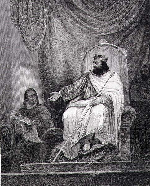 أصدر شارلمان (742-814) عاصمة هيرستال عام 779 ، نقشها لوكلير (نقش) بواسطة آري (بعد) شيفر