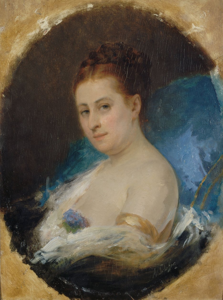 صورة للممثلة أديلايد ريستور 1822-1906 ، حوالي 1857. بواسطة آري أرنولد شيفر