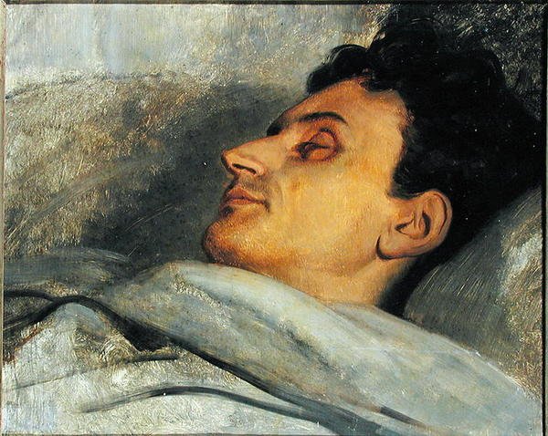 أرماند كاريل (1800-36) على فراش الموت ، 1836 بواسطة آري شيفر