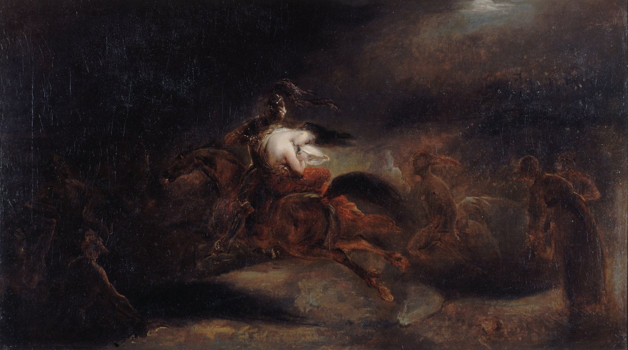 لينور. الميت يسافر بسرعة ، ج. 1830. بواسطة آري شيفر