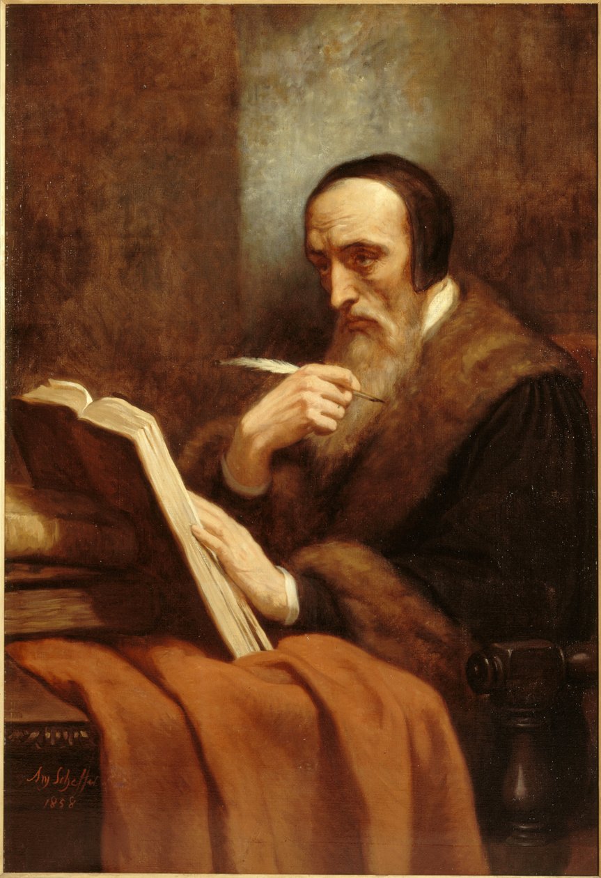 صورة لجون كالفن 1509-1564 ، 1858. بواسطة آري شيفر