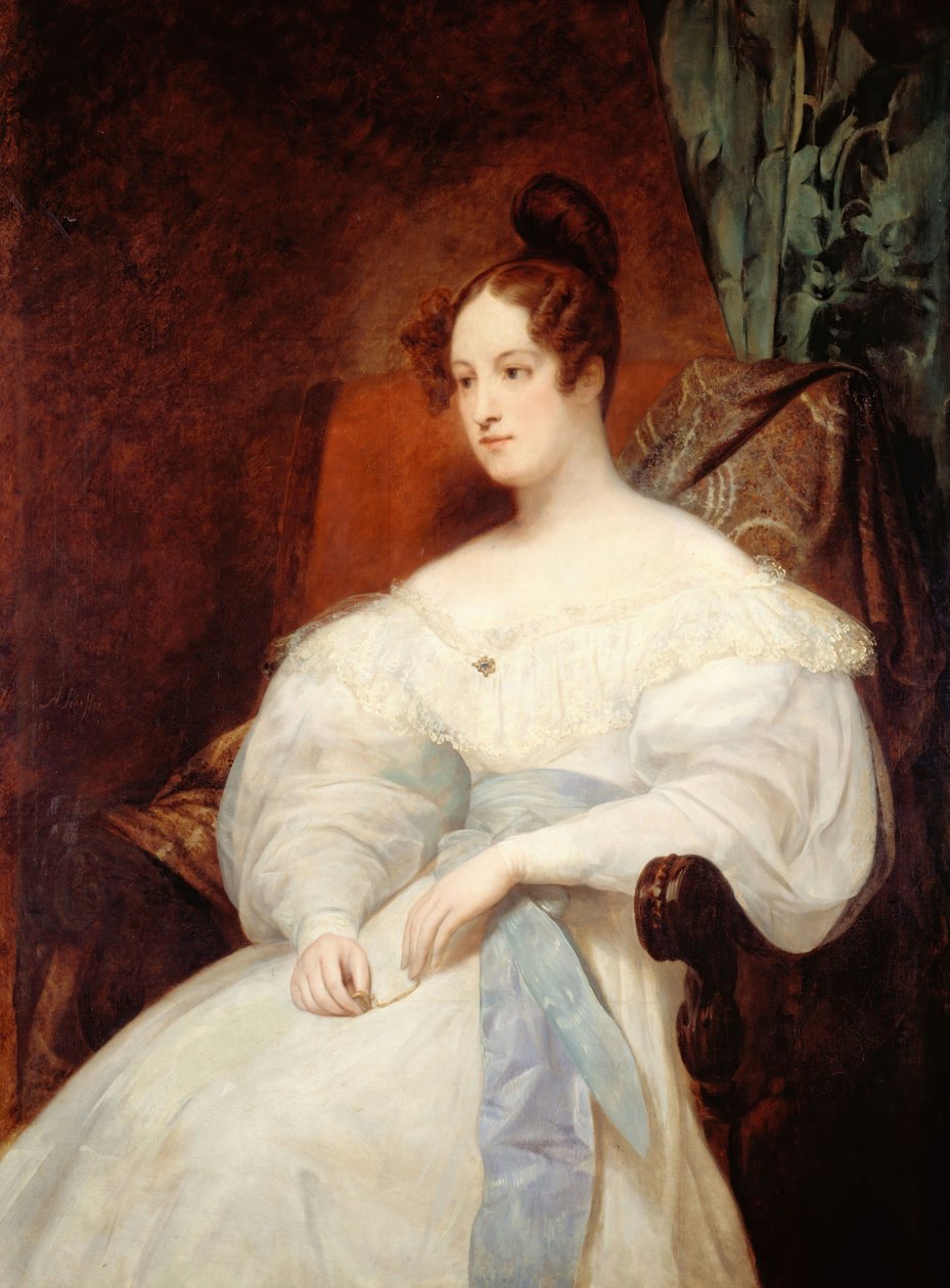 صورة للأميرة لويز أورليان 1812-1850 ، 1833. بواسطة آري شيفر