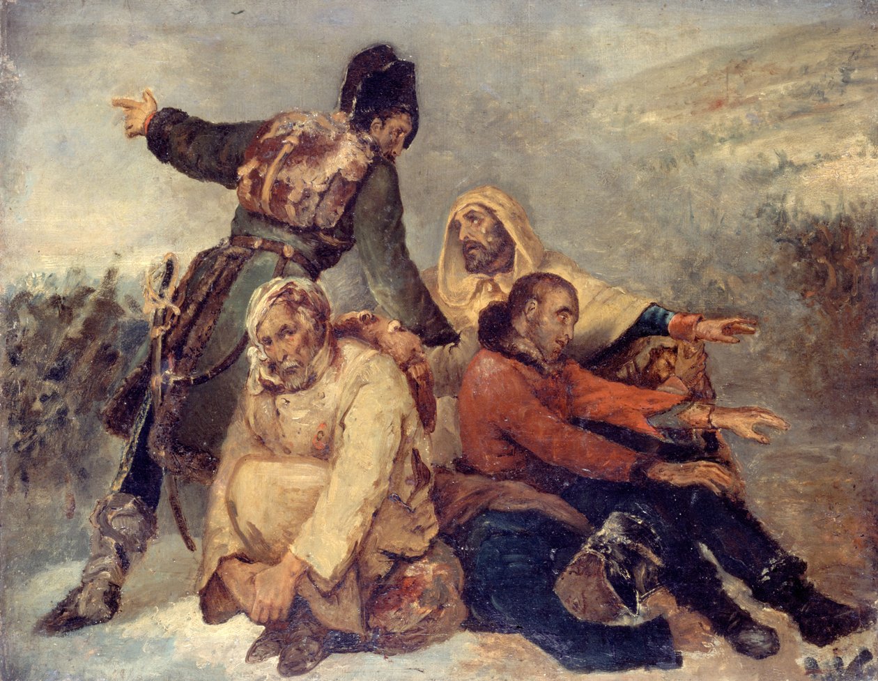 أربعة من جنود الجيش الموجهين ، ج. 1826. بواسطة آري شيفر