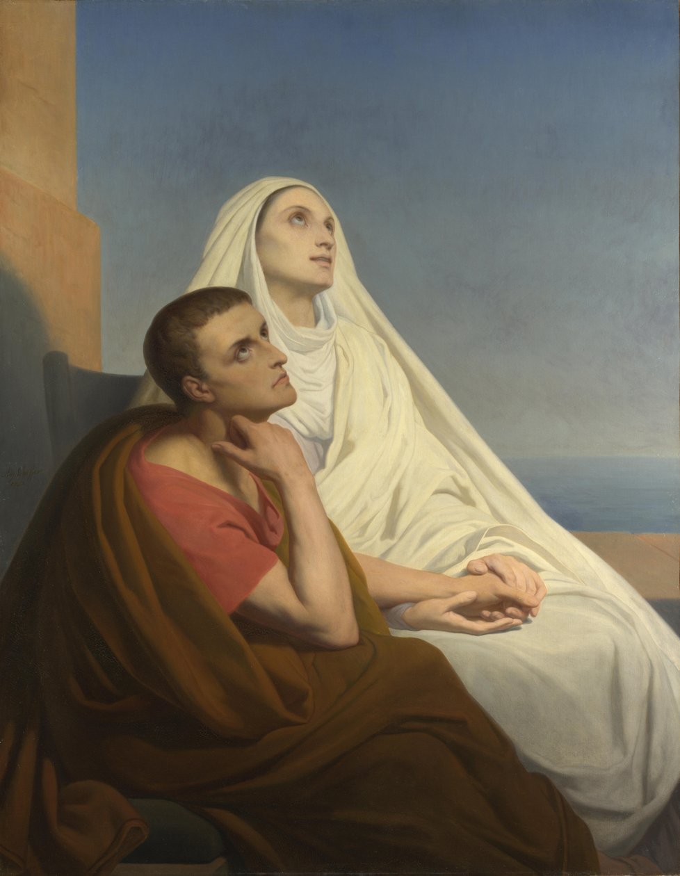 القديسان أوغسطين ومونيكا ، 1854 بواسطة آري شيفر