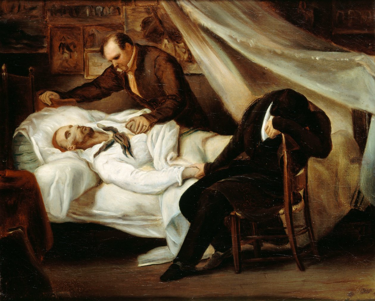 وفاة تيودور جيريكولت عام 1824. بواسطة آري شيفر