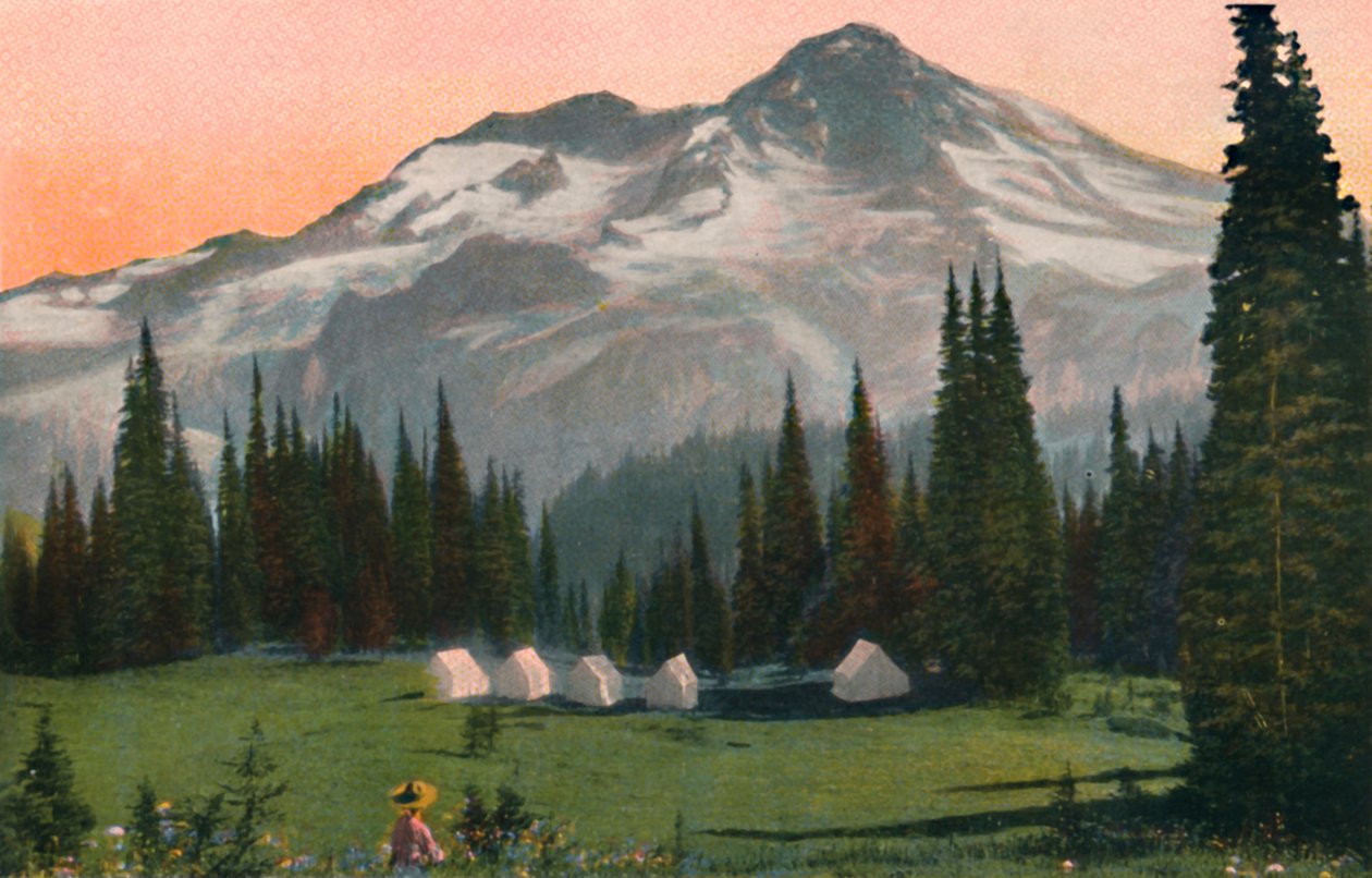 جبل رينييه من هنريز هنري ، c1916 بواسطة Asahel Curtis
