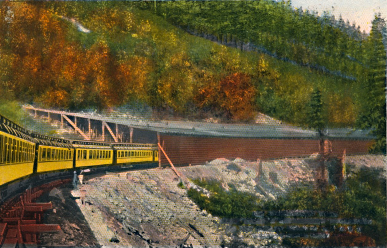يلقي الثلوج في جبال كاسكيد ، c1916 بواسطة Asahel Curtis
