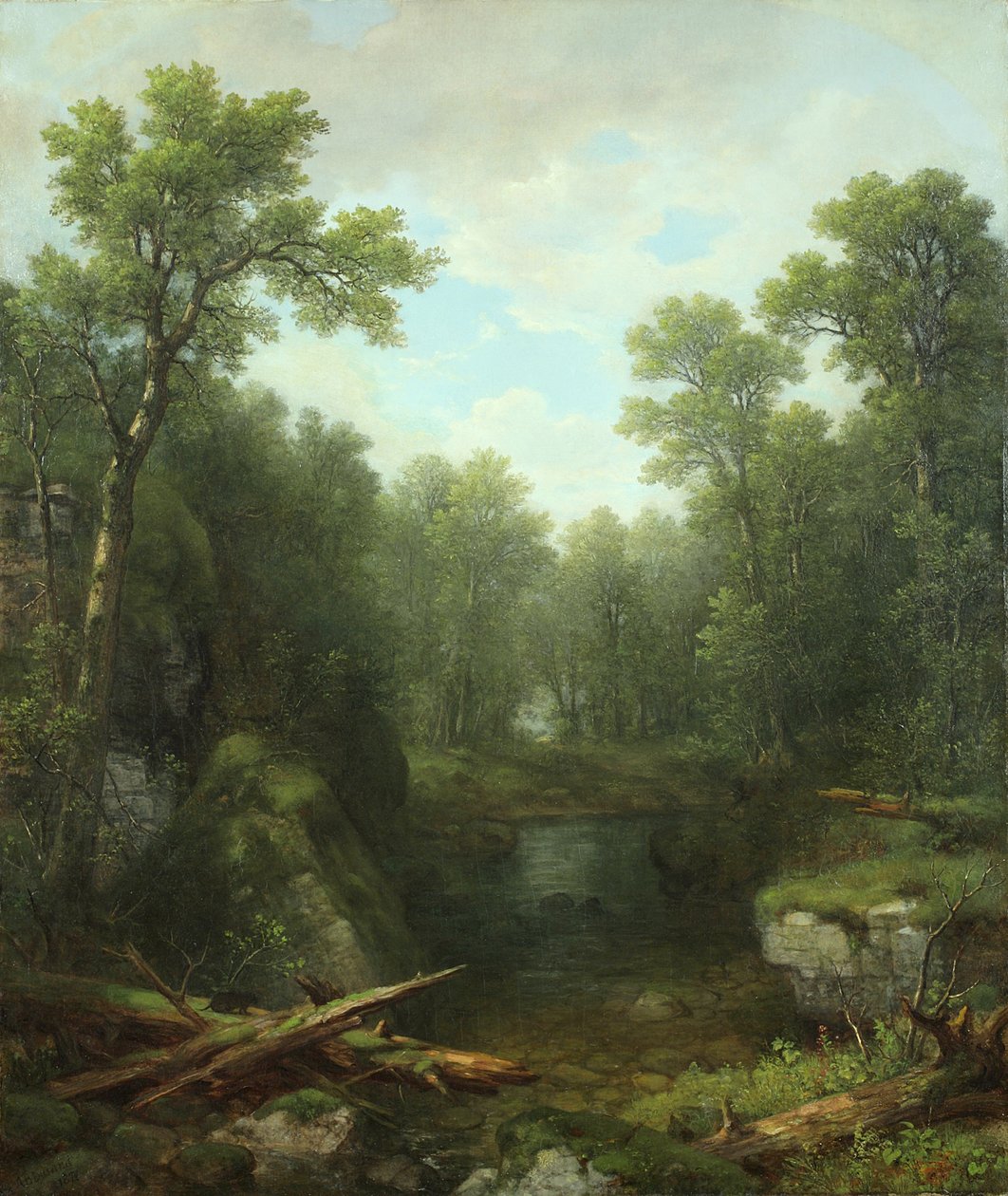 Chapel Pond Brook ، Keene Flats ، جبال آديرونداك ، نيويورك ، 1871 بواسطة آشر براون دوراند