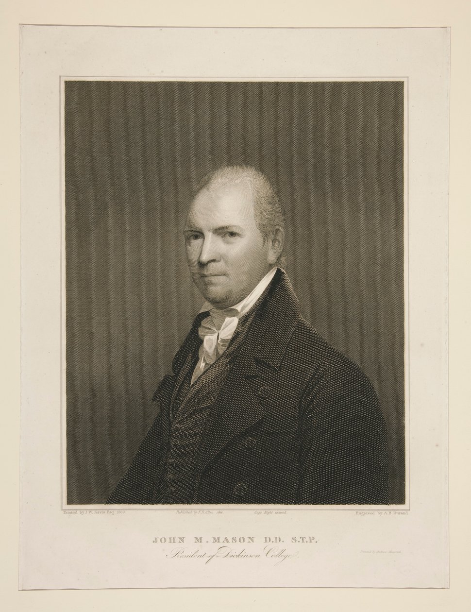 John M. Mason، D.D.، S.T.P.، رئيس كلية ديكنسون بواسطة آشر براون دوراند