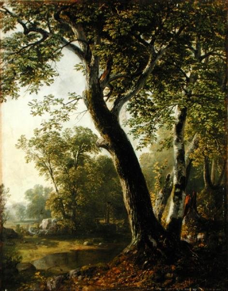 الدراسة في Marbletown ، مقاطعة Ulster ، نيويورك ، حوالي عام 1845 (زيت على قماش) بواسطة آشر براون دوراند