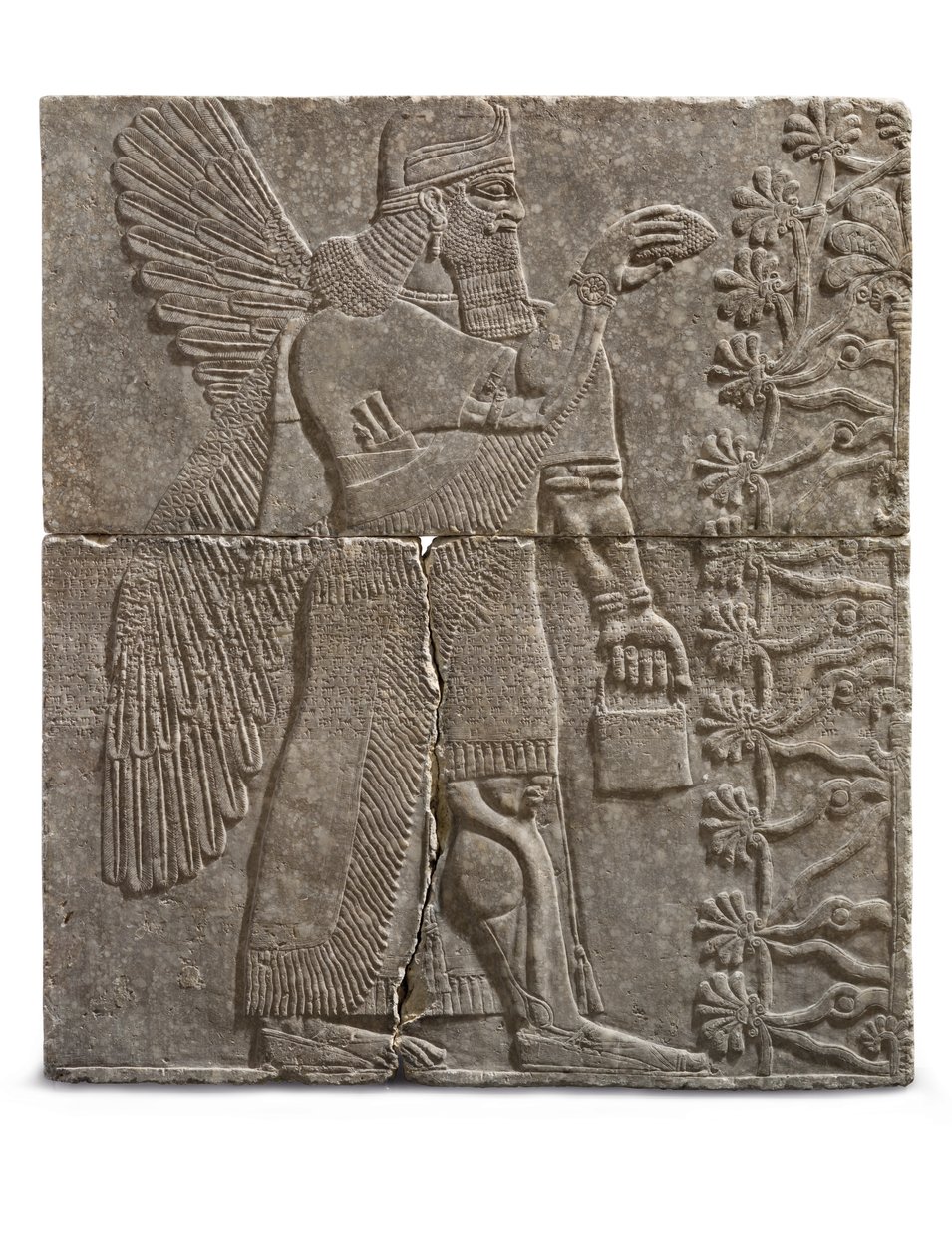 نقش عبقرية مجنحة ، عهد Ashurnasirpal ، c.883-859 قبل الميلاد بواسطة الآشورية