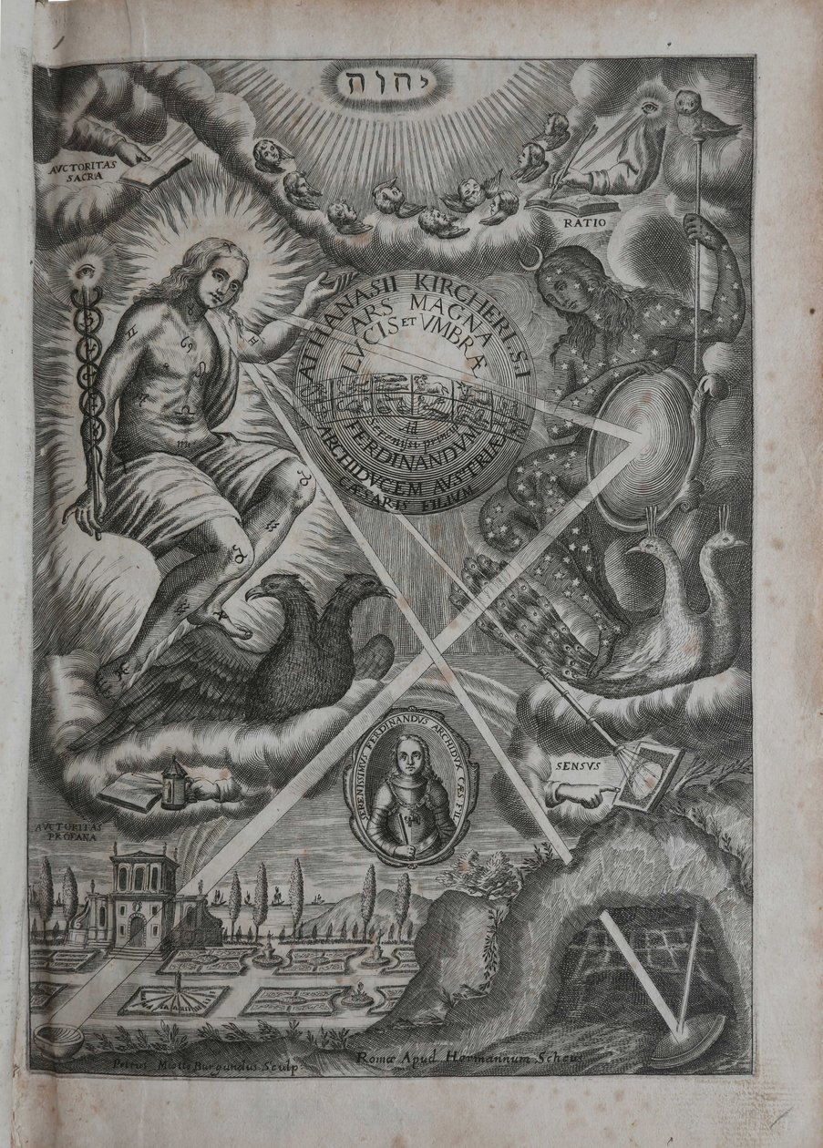 الفن العظيم للضوء والظل ، 1646. بواسطة أثناسيوس كيرشر