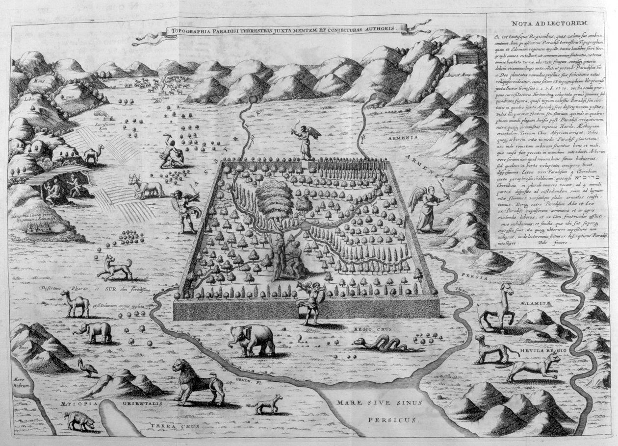 الجنة الأرضية ، 1675 بواسطة أثناسيوس كيرشر