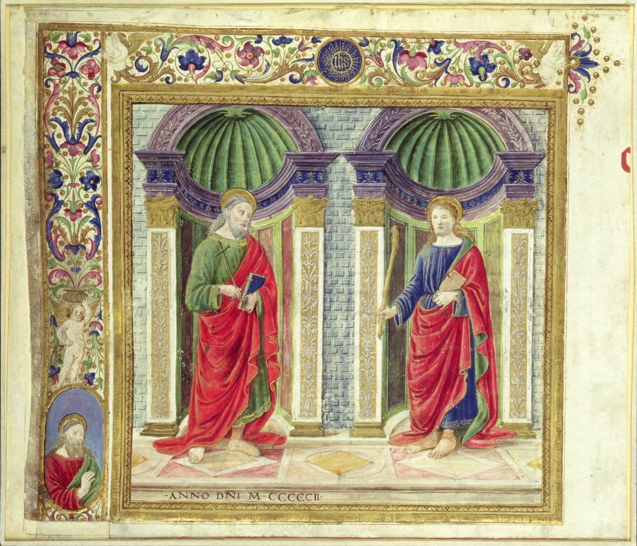 سانت أندرو وسانت جيمس الصغير ، 1502 بواسطة Attavante di Gabriello di Vanti di Bartolo