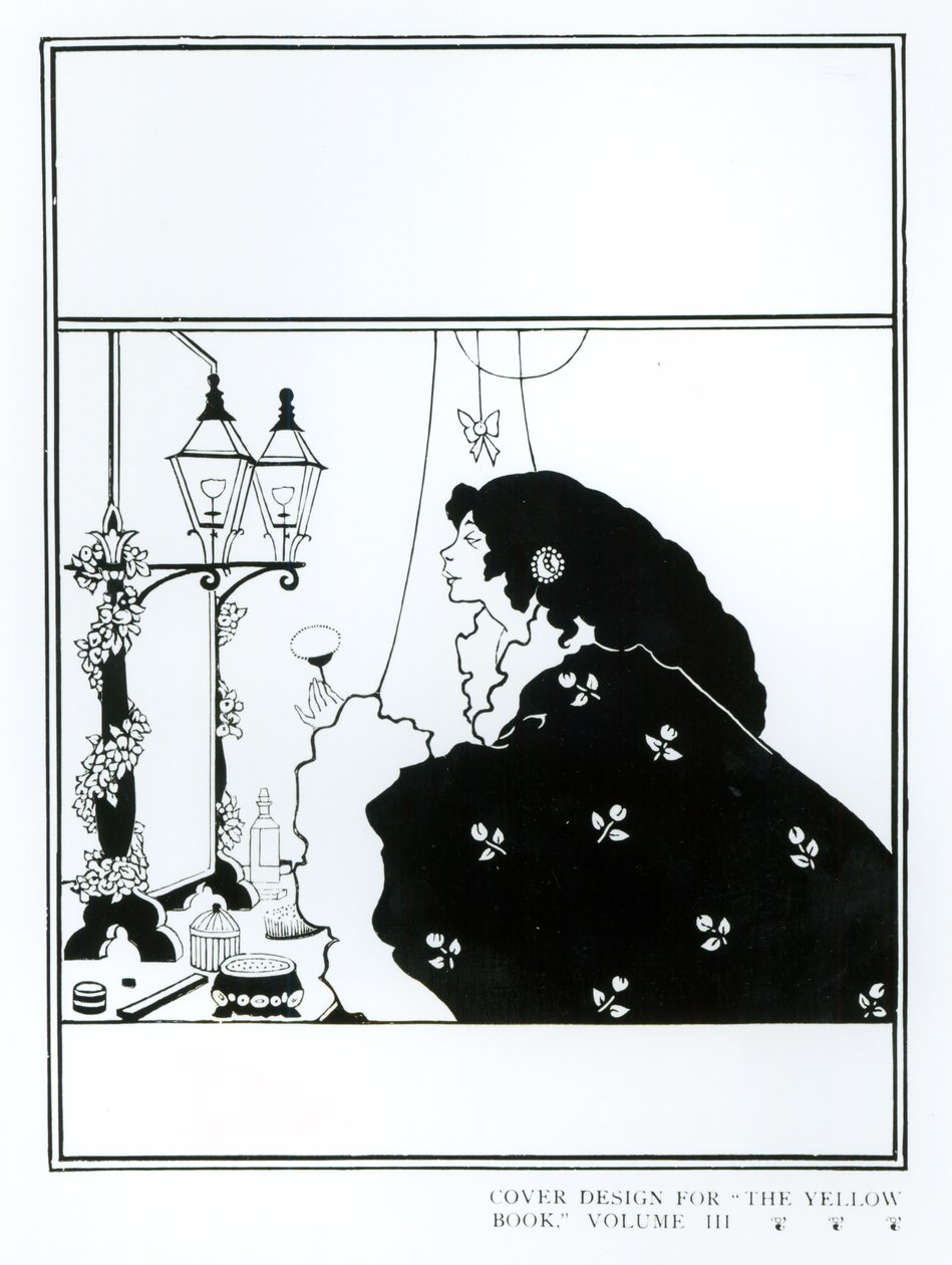 تصميم غلاف "الكتاب الأصفر" ، المجلد الثالث ، ج 1894 بواسطة اوبري بيردسلي