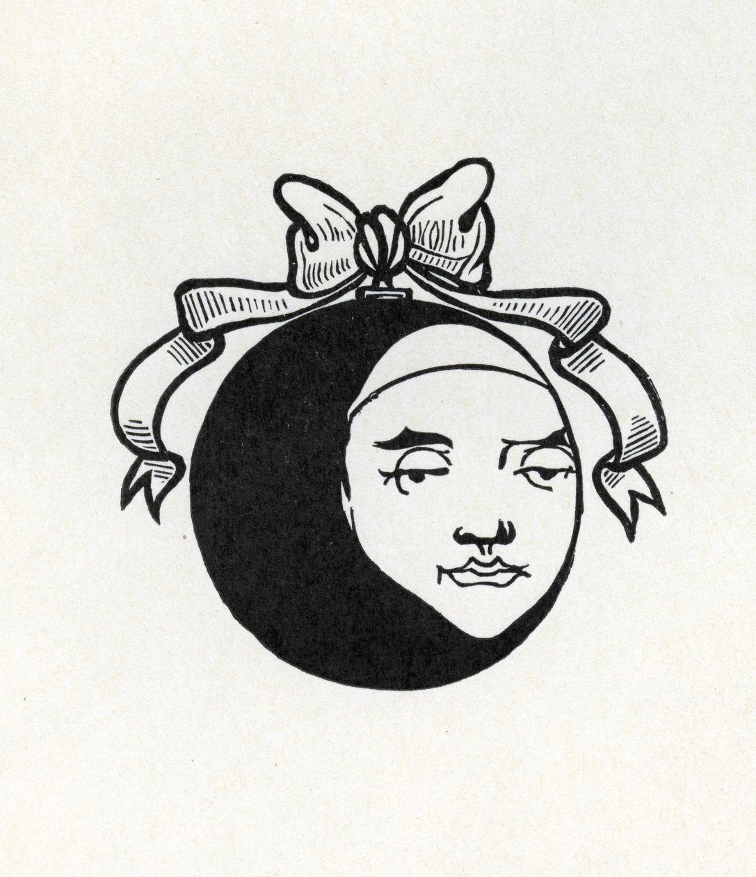 تصميم للغطاء العكسي لـ "Pierrot" ، 1896 بواسطة اوبري بيردسلي