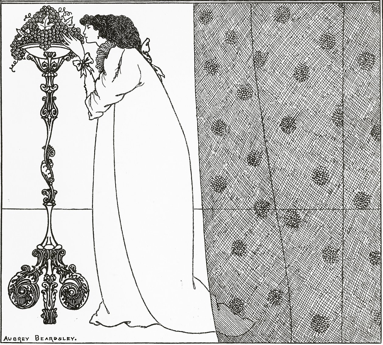 تصميم الغلاف لـ "ذا سافوي" ، 1896 بواسطة اوبري بيردسلي