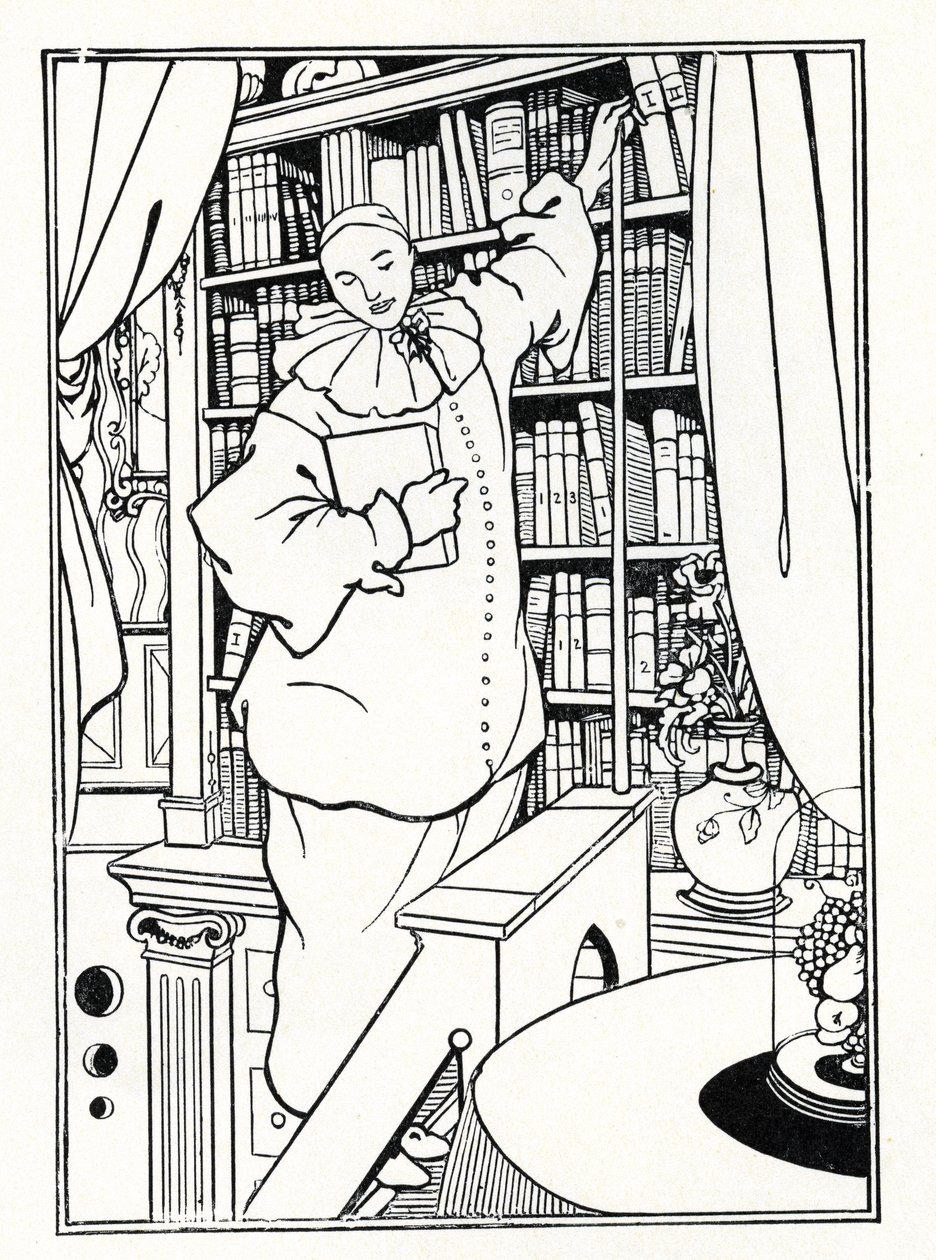تصميم لغطاء &39;Pierrot&39; ، 1896 بواسطة اوبري بيردسلي